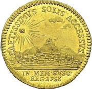 1 Ducat - Ernest August II Constantine, Germany, 1756 reverse image