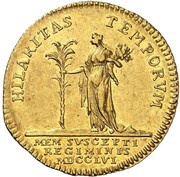 1 Ducat - Ernest August II Constantine, Germany, 1756 reverse image