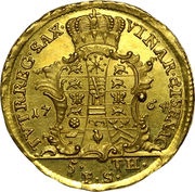 5 Thalers - Anna Amalia, Germany, 1764 reverse image