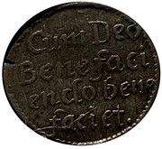 1 Dreier "Spruchdreier" - William IV, Germany, 1654-1656 reverse image