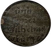 1 Dreier "Spruchgroschen" - William IV, Germany, 1658 reverse image