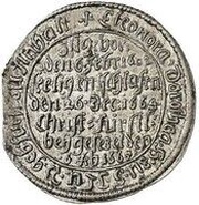 1 Groschen "Sterbegroschen" - John Ernest Death of Eleonora Dorothea, Widow of William IV obverse image