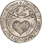 ½ Thaler - John Ernest Death of Eleonora Dorothea, Widow of William IV, Germany, 1665 reverse image