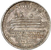 ½ Thaler - William Ernest Birthday, Germany, 1717 reverse image