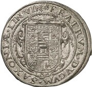 2 Gulden - John Ernest IV and his 6 brothers Kipper, Germany, 1622 reverse image