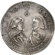 1 Thaler - William and his two brothers, Germany, 1639 reverse image