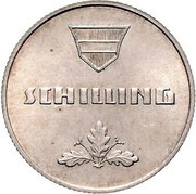 1 Schilling Pattern reverse image