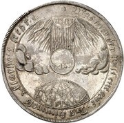 1 Thaler - John Ernest Death of Christiane Elisabeth, Wife of John Ernest obverse image