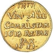 ½ Ducat - William IV, Germany, 1651 reverse image