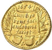 ½ Ducat - William, Germany, 1654 reverse image