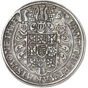 2 Thalers - John William, Germany, 1573 reverse image