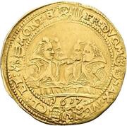 1 Goldgulden - John Ernest IV and his 7 brothers, Germany, 1613-1619 reverse image