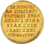 2 Ducats - William Ernest Bicentenary of the Reformation, Germany, 1717 reverse image