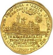 2 Ducats - William Ernest Duke William Ernest’s Birthday and his Pious Foundations, Germany, 1717 reverse image