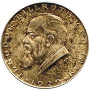 2 Schillings Theodor Billroth, Austria, 1929 reverse image