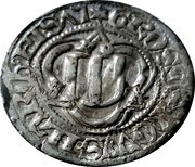 1 Spitzgroschen - Ernest, Albert and William III, Germany, 1475 reverse image