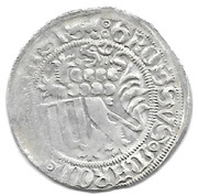 1 Groschen - Frederick II and William III Schwertgroschen, Germany, 1459-1461 reverse image