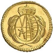 1 Heller - Frederick August III Gold pattern strike obverse image