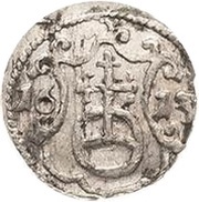 1 Pfennig - John George I and August, Germany, 1613-1615 reverse image
