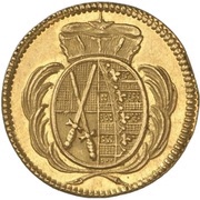 1 Pfennig - Frederick August III Gold pattern strike obverse image