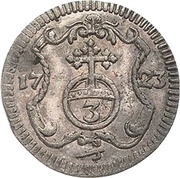 3 Pfennig - Frederick August I, Germany, 1711-1733 reverse image