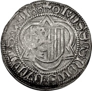 1 Halbschwertgroschen - Frederick III, John, and Albert Schneeberg, Germany, 1488 reverse image