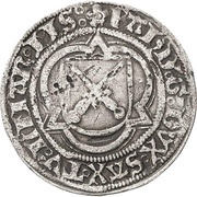 ½ Schwertgroschen - Frederick III, John and Albert obverse image