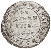 1⁄48 Thaler - Frederick August I, Germany, 1695-1696 reverse image