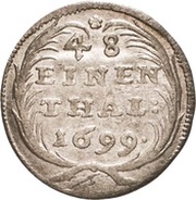 1⁄48 Thaler - Frederick August I, Germany, 1699-1701 reverse image