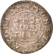 1⁄48 Thaler - Frederick August I, Germany, 1709-1710 reverse image
