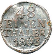 1⁄48 Thaler - Frederick August III, Germany, 1764-1806 reverse image