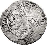 1 Zinsgroschen - Frederick III, with John and Albert Leipzig obverse image