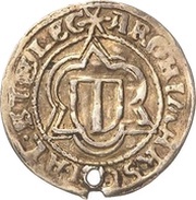 1 Spitzgroschen - August I, Germany, 1553-1555 reverse image