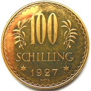 100 Schilling reverse image