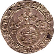 1⁄24 Thaler - John George II, Germany, 1665-1667 reverse image