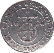 1⁄24 Thaler - John George III, Germany, 1680-1691 reverse image