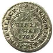1⁄24 Thaler - Frederick August I, Germany, 1697-1709 reverse image