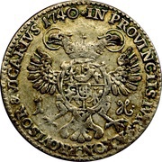 1 Groschen - Frederick August II, Germany, 1740 reverse image