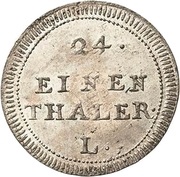 1⁄24 Thaler - Frederick August II, Germany, 1753 reverse image