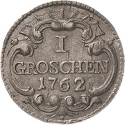 1 Groschen - Frederick August II, Germany, 1762 reverse image