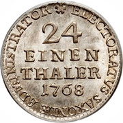 1⁄24 Thaler - Xaver, Germany, 1764-1768 reverse image
