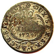 1⁄12 Thaler - Frederick August I, Germany, 1711-1733 reverse image