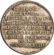 2 Groschens - Frederick August II Marriage obverse image