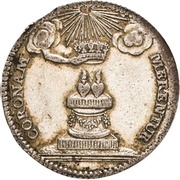 2 Groschens - Frederick August II Marriage, Germany, 1738 reverse image