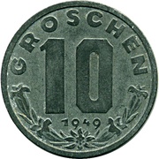 10 Groschen reverse image