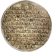 ⅛ Thaler - John George I Vicariat, Germany, 1619 reverse image