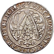 ⅛ Thaler - John George II, Germany, 1658-1680 reverse image
