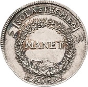 ⅛ Thaler - John George III Death, Germany, 1687 reverse image