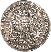 ⅛ Thaler - Frederick August I, Germany, 1704-1705 reverse image