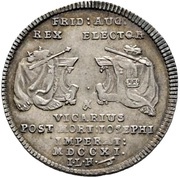 ⅛ Thaler - Frederick August I Vicariat, Germany, 1711 reverse image